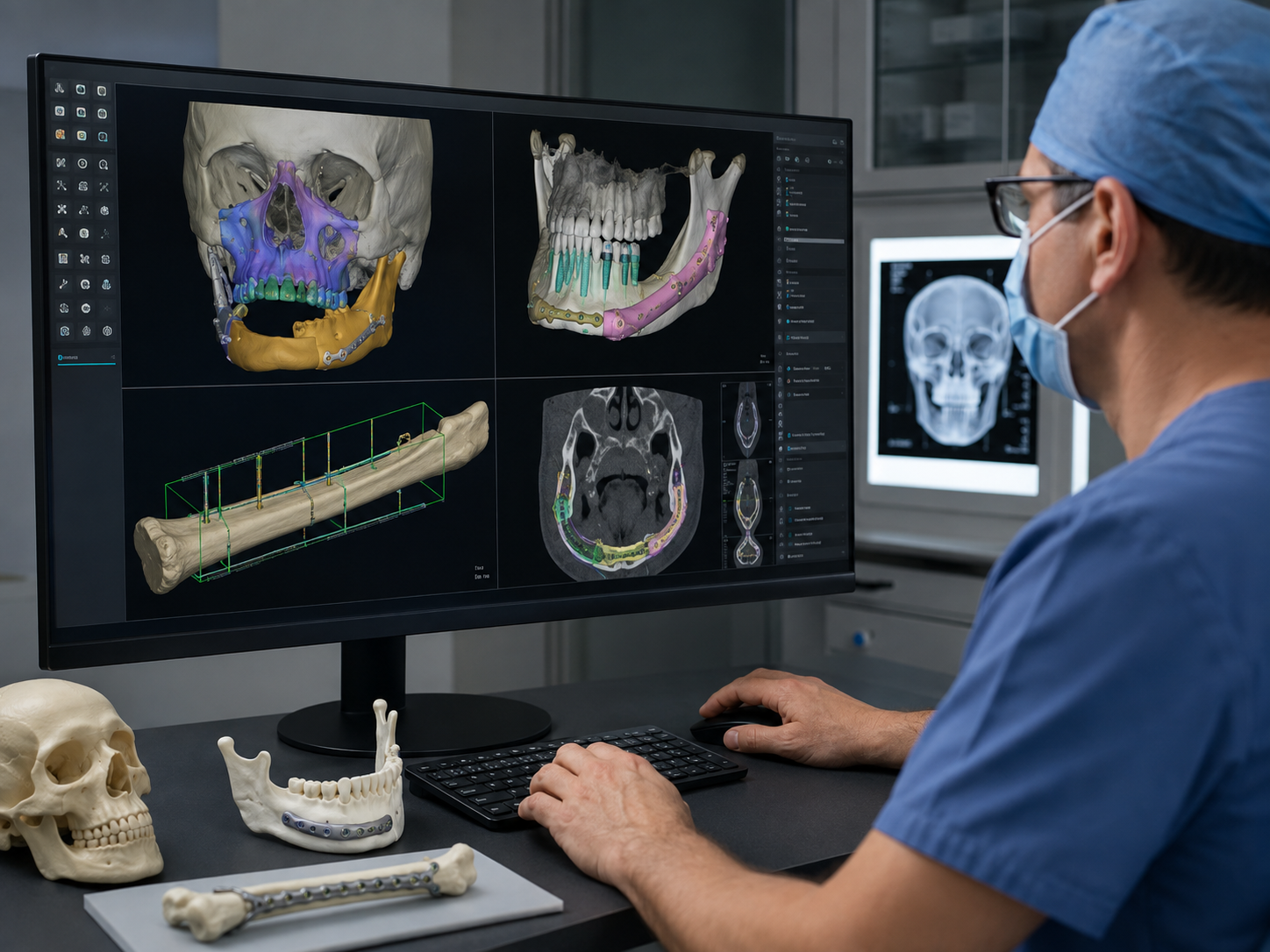 Digital planning of dental implants and fibula flap during complex maxillofacial reconstruction