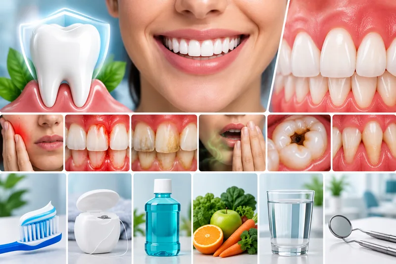 Oral health essentials including healthy teeth, gums and preventive care